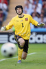 Czech Republics goalkeeper Petr Cech in action during the Euro 2008 Group A soccer match between Czech Republic and Portugal at the Stade de Geneve stadium in Geneva, Switzerland, Wednesday June 11, 2008.
