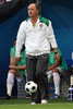 Portugals coach Luiz Felipe Scolari looks on during the Euro 2008 Group A soccer match between Czech Republic and Portugal at the Stade de Geneve stadium in Geneva, Switzerland, Wednesday June 11, 2008.

