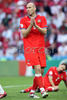 Czech Republics forward Jan Koller reacts during the Euro 2008 Group A soccer match between Czech Republic and Portugal at the Stade de Geneve stadium in Geneva, Switzerland, Wednesday June 11, 2008.
