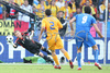 Romanias goalkeeper Bogdan Lobont makes a save during the Euro 2008 Group C soccer match between Italy and Romania at the Letzigrund stadium in Zurich, Switzerland, Friday June 13, 2008.
