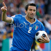 Italys defender Christian Panucci reacts after scoring against Romania during the Euro 2008 Group C soccer match between Italy and Romania at the Letzigrund stadium in Zurich, Switzerland, Friday June 13, 2008.
