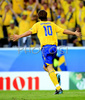 Zlatan Ibrahimovic of Sweden celebrates his goal during the Euro 2008 Group D soccer match between Sweden and Spain at the Stadion Tivoli Neu in Innsbruck, Austria, Saturday June 14, 2008
