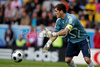 Spains goalkeeper Iker Casillas in action during the Euro 2008 Group D soccer match between Sweden and Spain at the Tivoli Neu stadium in Innsbruck, Austria, Saturday June 14, 2008.
