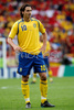 Swedens forward Zlatan Ibrahimovic during the Euro 2008 Group D soccer match between Sweden and Spain at the Tivoli Neu stadium in Innsbruck, Austria, Saturday June 14, 2008.
