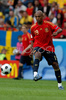 Spains midfielder Marcos Senna kicks the ball during the Euro 2008 Group D soccer match between Sweden and Spain at the Tivoli Neu stadium in Innsbruck, Austria, Saturday June 14, 2008.
