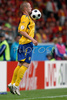 Swedens defender Fredrik Stoor controls the ball during the Euro 2008 Group D soccer match between Sweden and Spain at the Tivoli Neu stadium in Innsbruck, Austria, Saturday June 14, 2008.
