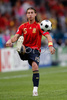 Spains defender Sergio Ramos controls the ball during the Euro 2008 Group D soccer match between Sweden and Spain at the Tivoli Neu stadium in Innsbruck, Austria, Saturday June 14, 2008.
