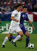Italys Andrea Pirlo, foreground, is chased by Frances Jeremy Toulalan during the Euro 2008 Group C soccer match between France and Italy at the Letzigrund stadium in Zurich, Switzerland, Tuesday, June 17, 2008.
