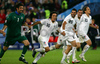 Italys players celebrate their victory at the end of the Euro 2008 Group C soccer match between France and Italy at the Letzigrund stadium in Zurich, Switzerland, Tuesday, June 17, 2008.

