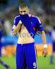 Frances Karim Benzema after the Euro 2008 Group C soccer match between France and Italy at the Letzigrund stadium in Zurich, Switzerland, Tuesday, June 17, 2008.

