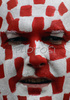 A Croatian fan waits before the Euro 2008 Group B soccer match between Poland and Croatia at the Woerthersee stadium in Klagenfurt, Austria, Monday June 16, 2008.
