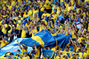 Sweden fans during the Euro 2008 Group D soccer match between Russia and Sweden at the Stadion Tivoli Neu in Innsbruck, Austria, Saturday June 18, 2008.
