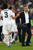 Italys defender Fabio Grosso, left, shakes hand with Italys coach Roberto Donadoni after Spain won against Italy at the Euro 2008 quarter final soccer match between Spain and Italy at the Ernst Happel stadium in Vienna, Austria, Sunday June 22, 2008.
