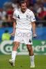 Italys defender Giorgio Chiellini reacts during the Euro 2008 quarter final soccer match between Spain and Italy at the Ernst Happel stadium in Vienna, Austria, Sunday June 22, 2008.
