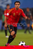 Spains midfielder Xavi Hernandez controls the ball during the Euro 2008 quarter final soccer match between Spain and Italy at the Ernst Happel stadium in Vienna, Austria, Sunday June 22, 2008.
