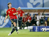 Spains Sergio Ramos during the Euro 2008 quarter final soccer match between Spain and Italy at the Ernst Happel stadium in Vienna, Austria, Sunday June 22, 2008.
