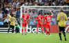 Spains forward Daniel Guiza scores past Russias goalkeeper Igor Akinfeev during the Euro 2008 semi final soccer match between Russia and Spain at the Ernst Happel stadium in Vienna, Austria, Thursday June 26, 2008.
