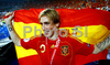 Spains Fernando Torres celebrating after the Euro 2008 final soccer match between Spain and Germany at the Ernst Happel stadium in Vienna, Austria, Sunday June 29, 2008.
