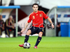 Xavi Hernandez during the Euro 2008 final soccer match between Germany and Spain in the Ernst-Happel stadium in Vienna, Austria, Sunday, June 29, 2008.
