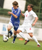 Johannes Westo of Finland (L) and James Wallace of England (R) during football match of U19 UEFA European Championships Qualification tournament between England and Finland. Match between England and Finland was played in Murska Sobota, Slovenia, on 9th of October 2009.
