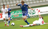 Alexander Ring of Finland (L) and Dean Parrett of England (R) during football match of U19 UEFA European Championships Qualification tournament between England and Finland. Match between England and Finland was played in Murska Sobota, Slovenia, on 9th of October 2009.
