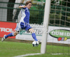 Roope Riski of Finland scoring during football match of U19 UEFA European Championships Qualification tournament between England and Finland. Match between England and Finland was played in Murska Sobota, Slovenia, on 9th of October 2009.
