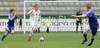 Dean Parrett of England (R) and Pentti Pussinen of Finland (L) during football match of U19 UEFA European Championships Qualification tournament between England and Finland. Match between England and Finland was played in Murska Sobota, Slovenia, on 9th of October 2009.
