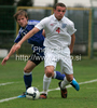 James Wallace of England (R) and Alexander Ring of Finland (L) during football match of U19 UEFA European Championships Qualification tournament between England and Finland. Match between England and Finland was played in Murska Sobota, Slovenia, on 9th of October 2009.
