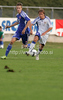 Juuso Simpanen of Finland (R) and Jan Gregus of Slovakia (L) during football match of U19 UEFA European Championships Qualification tournament between Slovakia and Finland. Match between Slovakia and Finland was played in Murska Sobota, Slovenia, on 11th of October 2009.
