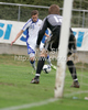Juho Lehtonen of Finland (L) and goalie Pavol Bajza of Slovakia (R) during football match of U19 UEFA European Championships Qualification tournament between Slovakia and Finland. Match between Slovakia and Finland was played in Murska Sobota, Slovenia, on 11th of October 2009.
