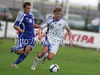 Rasmus Schuller of Finland (R) and Fabian Slancik of Slovakia (L) during football match of U19 UEFA European Championships Qualification tournament between Slovakia and Finland. Match between Slovakia and Finland was played in Murska Sobota, Slovenia, on 11th of October 2009.
