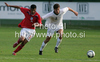 Jacob Mellis of England (L) and Matija Suligoj of Slovenia (R) during football match of U19 UEFA European Championships Qualification tournament between Slovenia and England. Match between Slovenia and England was played in Murska Sobota, Slovenia, on 11th of October 2009.
