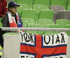 Fan of Faroe Islands during football match of UEFA European championships qualifications between Slovenia and Faroe Islands. Match between Slovenia and Faroe Islands was played on Friday, 8th of October 2010 in Stozice arena in Ljubljana, Slovenia.

