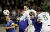 Bostjan Cesar of Slovenia (5) during football match of UEFA European championships qualifications between Slovenia and Faroe Islands. Match between Slovenia and Faroe Islands was played on Friday, 8th of October 2010 in Stozice arena in Ljubljana, Slovenia.
