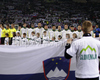 Slovenian team  before football match of UEFA European championships qualifications between Slovenia and Italy. Match between Slovenia and Italy was played on Friday, 25th of March 2011 in Stozice arena in Ljubljana, Slovenia.
