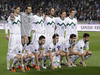 Slovenian team  before football match of UEFA European championships qualifications between Slovenia and Italy. Match between Slovenia and Italy was played on Friday, 25th of March 2011 in Stozice arena in Ljubljana, Slovenia.
