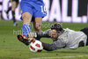 Goalie Samir Handanovic of Slovenia during football match of UEFA European championships qualifications between Slovenia and Italy. Match between Slovenia and Italy was played on Friday, 25th of March 2011 in Stozice arena in Ljubljana, Slovenia.
