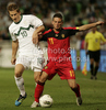 Valter Birsa of Slovenia (L) and Dries Mertens of Belgium (R) during friendly football match between Slovenia and Belgium. Match between Slovenia and Belgium was played on Wednesday, 10th of August 2011 in Stozice arena in Ljubljana, Slovenia.
