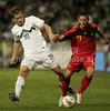Valter Birsa of Slovenia (L) and Dries Mertens of Belgium (R) during friendly football match between Slovenia and Belgium. Match between Slovenia and Belgium was played on Wednesday, 10th of August 2011 in Stozice arena in Ljubljana, Slovenia.
