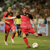 Nicolas Lombaerts of Belgium (R) during friendly football match between Slovenia and Belgium. Match between Slovenia and Belgium was played on Wednesday, 10th of August 2011 in Stozice arena in Ljubljana, Slovenia.
