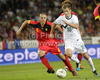 Valter Birsa of Slovenia (R) and Timmy Simons of Belgium (L) during friendly football match between Slovenia and Belgium. Match between Slovenia and Belgium was played on Wednesday, 10th of August 2011 in Stozice arena in Ljubljana, Slovenia.
