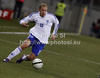 Kari Arkivuo (no.13) of Finland during friendly football match between Austria and Finland. Friendly football match between Austria and Finland, was played on Wednesday, 29th of February 2012, on Worthersee Stadium in Klagenfurt, Austria.
