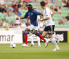 Seko Fofana of France (L) and Marc Oliver Kempf of Germany (R) during football match between Germany and France of UEFA U17 European championships. UEFA U17 European championships football match between Germany and France, was played on Thursday, 10th of May 2012, in Stozice Stadium in Ljubljana, Slovenia.
