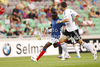 Seko Fofana of France (L) and Marc Oliver Kempf of Germany (R) during football match between Germany and France of UEFA U17 European championships. UEFA U17 European championships football match between Germany and France, was played on Thursday, 10th of May 2012, in Stozice Stadium in Ljubljana, Slovenia.
