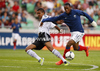 Marian Sarr of Germany (L) and Anthony Martial of France (R) during football match between Germany and France of UEFA U17 European championships. UEFA U17 European championships football match between Germany and France, was played on Thursday, 10th of May 2012, in Stozice Stadium in Ljubljana, Slovenia.
