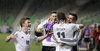 Maximilian Dittgen of Germany celebrates his goal with his teammates during football match between Germany and France of UEFA U17 European championships. UEFA U17 European championships football match between Germany and France, was played on Thursday, 10th of May 2012, in Stozice Stadium in Ljubljana, Slovenia.

