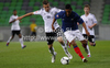 Felix Lohkemper of Germany (L) and Jean Corentin of France (R) during football match between Germany and France of UEFA U17 European championships. UEFA U17 European championships football match between Germany and France, was played on Thursday, 10th of May 2012, in Stozice Stadium in Ljubljana, Slovenia.
