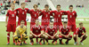 Poland team before start of football half final match of UEFA U17 European championships between Germany and Poland. Half final match of UEFA U17 European championships football between Germany and Poland, was played on Sunday, 13th of May 2012, in Stozice Stadium in Ljubljana, Slovenia.

