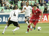 Mariusz Stepinski of Poland (R) and Marian Sarr of Germany (L) during football half final match of UEFA U17 European championships between Germany and Poland. Half final match of UEFA U17 European championships football between Germany and Poland, was played on Sunday, 13th of May 2012, in Stozice Stadium in Ljubljana, Slovenia.
