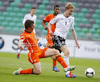 Julian Brandt of Germany (R) and Jorrit Hendrix of Netherlands (L) during football final match of UEFA U17 European championships between Germany and Netherlands. Final match of UEFA U17 European championships football between Germany and Netherlands, was played on Wednesday, 16th of May 2012, in Stozice Stadium in Ljubljana, Slovenia.
